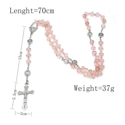 Rosary Beads for Women, Catholic Rosary Necklace, Exquisite Gifts Perfect for Prayer, Weddings, Baptisms - color: Multi