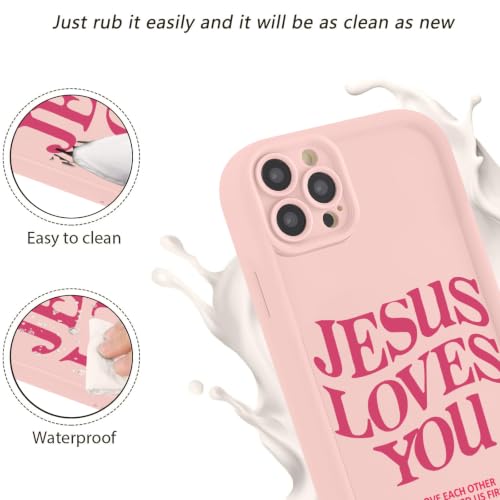 for iPhone 11 Pro 5.8'' 2 Pack Cute Christian Jesus Phone Case - color: Pink & Brown Jesus Faith Slogan, size: iPhone 11 Pro
