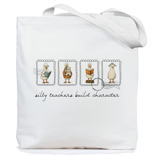 Chicimln Teacher Appreciation Gifts Tote Bag, Kindergarten Preschool Teacher Gifts Canvas Tote Bags - color: Teacher Gift 01