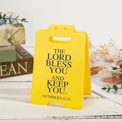 Christian Bible Verse for Women - The Lord Bless You and Keep You, Quote Numbers 6:24, Motivational Desk Sign Religion Decor for Women Men Friend Galentines Valentines Day Birthday Gifts - style: The Lord Bless You and Keep You