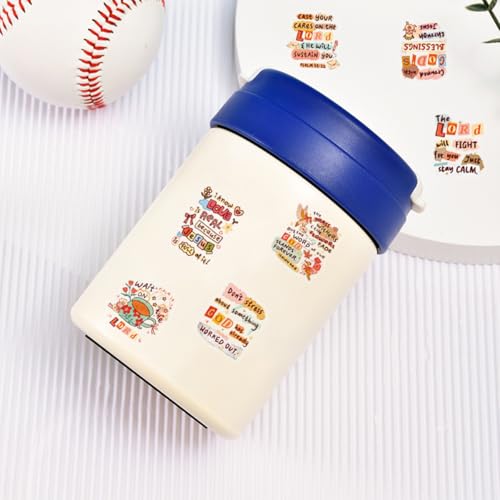 50 Pcs Christian Bible Verse Stickers, Inspirational Faith Quote PET Stickers, Waterproof Clear Vinyl Stickers for Journals, Planners, Scrapbooking, Religious Gifts (Christian Bible) - color: Christian Bible