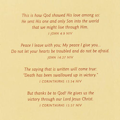 Hallmark DaySpring Religious Sympathy Card (Gods Comfort and Hope)