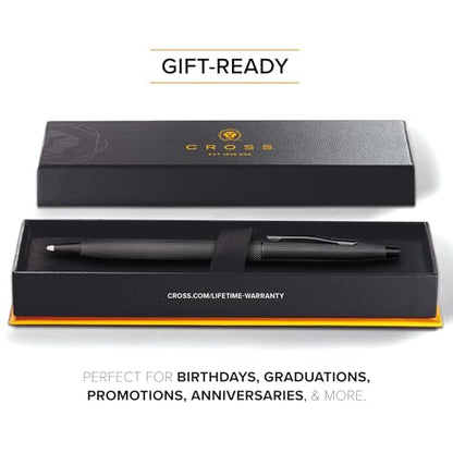 Cross Classic Century Brushed Black Ballpoint Pen, Medium Point, Black Ink - color: Brushed Black