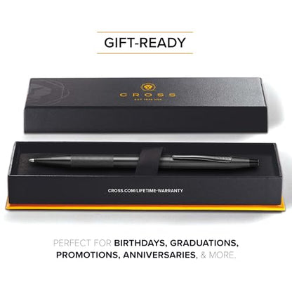 Cross Classic Century Black PVD Micro-knurl Ballpoint Pen, Black Ink - color: Black Micro-knurl