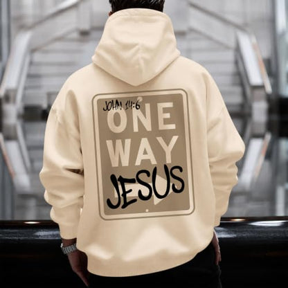 BeWithYou Christian Jesus Hoodies for Men Religious Faith God Sweatshirt Inspirational Bible Verse Graphic Hoodie Pullover - color: Apricot, size: X-Large