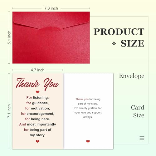Thank You Cards with Envelopes, Funny Thank You Card for Coworkers Friends - color: DXI#039