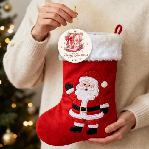 ZAGKOO Cowgirl Boot Ornament - Cowgirl Ornaments for Christmas Tree - color: Cowboy Boot