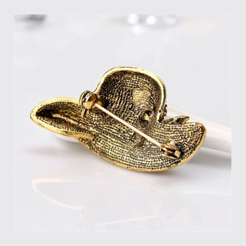 Brooch Pins For Women Fashion Elegant Brooches Lapel Badges Coat Sweater Scarves Shawl Dress Accessory Wedding Party Prom Jewelry - color: Golden-D