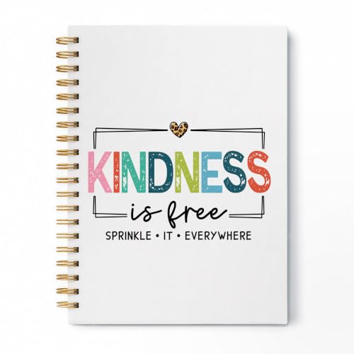 Inspirational Mental Health Spiral Notebook 5.5x8.3 Inch - color: pattern-8