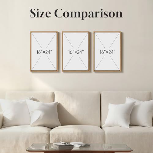 3 Piece Large Framed Monet Landscape Wall Art for Living Room, 16x24 Inch - color: green gray 2, size: 16"W x 24"Hx3Pcs