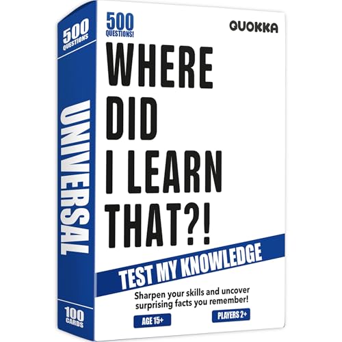 Trivia Card Games for Adults — Family Board Games for Teens and Adults - color: 1. Universal