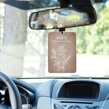 Flower Car Air Freshener 4 pcs,Room and Wardrobe Decor - color: 4 Plants