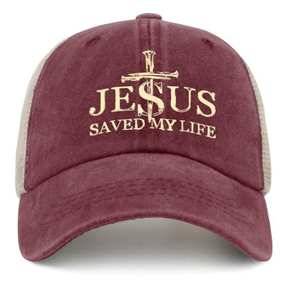 Jesus Hat Gifts for Men - color: Wine Red0210