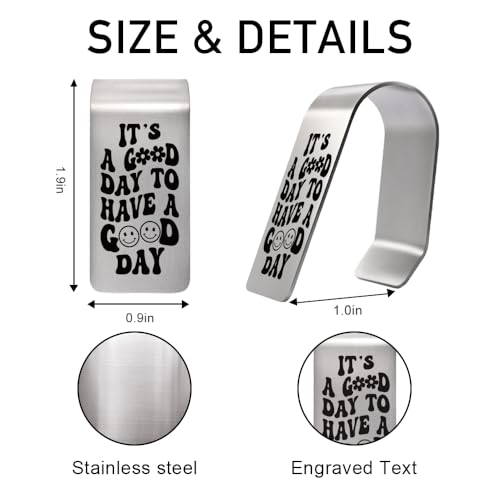It's A Good Day Visor Clip for Cars Motivational Gifts for Drivers - color: Silver 2