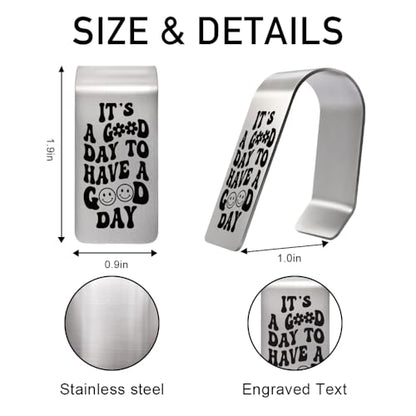 It's A Good Day Visor Clip for Cars Motivational Gifts for Drivers - color: Silver 2