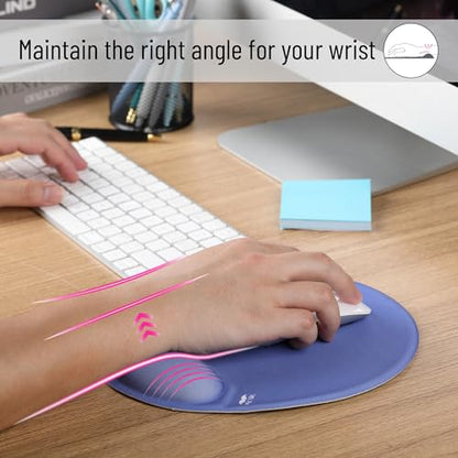 Mr. Pen- Ergonomic Mouse Pad with Wrist Rest - color: Dusky Blue-Purple