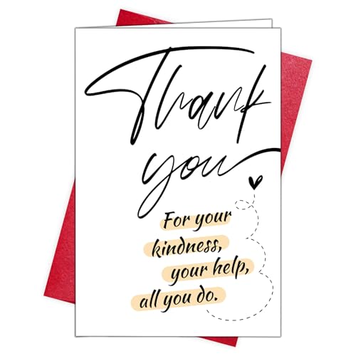 Thank You Cards with Envelopes, Appreciation Cards for Coworkers Friends - color: DXI#037