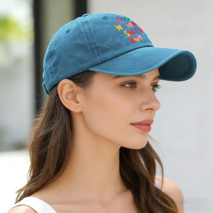 Blessed Christian Quote Faith Believe Bible Verse Inspirational Cap Meaningful Gift Women