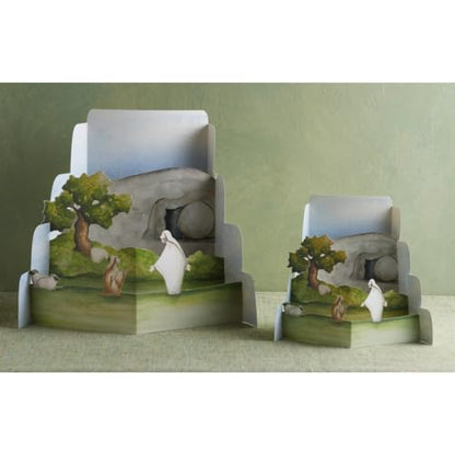 Kate Lee That I May Know Easter Resurrection Diorama - 4-Pc Tomb Set 17 in - size: 17"x15"x11"