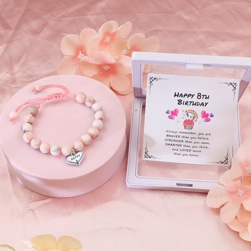 Sereney Birthday Gifts for Girls, 1-16 Year Old Girl Birthday Bracelet Gift - style: 8th Bday