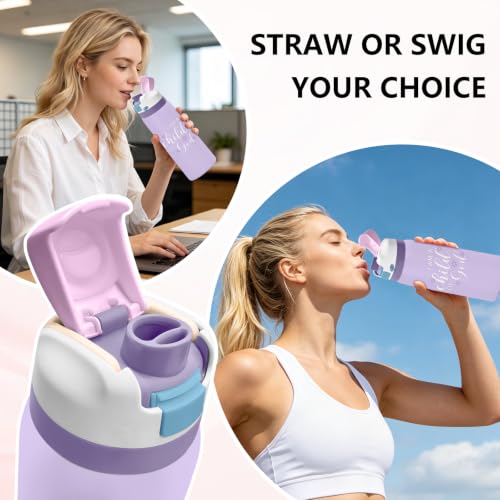 I Am A Child of God 32oz Insulated Water Bottle Gift for Women, 1PCS - color: Christianity-Purple