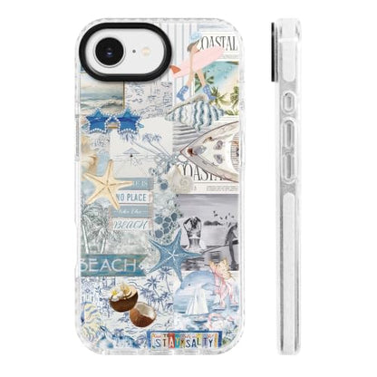 for iPhone 16e & iPhone 17e Case Tropical Blue Beach Coastal - color: BeachCoconut, size: iPhone 16e & iPhone 17e