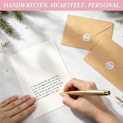 ARTLYMERS Thank You Cards with Envelopes & Sticker, Glossy 3.5"x5", 52 Pack