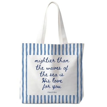 Christian Tote Bag - color: Blue Beach