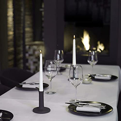 BOLSIUS 20 Count Unscented 10 Inch White Household Taper Candles - 8 Hours Burning Time - Premium European Quality - Smokeless Dripless Candlesticks - Perfect for Weddings, Parties, and Everyday Use - color: White, size: 20 Count