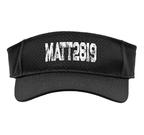 Favorite Bible Verse Matthew 28 19 Go Make Disciples Sport Sun Visor - color: Black