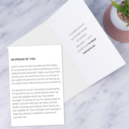 Encouragement Cards for Women Men, Thinking of You, Proud of You Cards - color: DXI#048