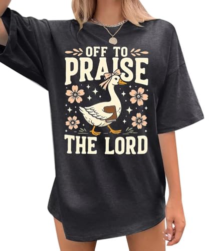Christian Oversized Shirts Women Religious Faith Shirt Bible Verse Gifts Inspirational Graphic Jesus Tee - color: Grey1, size: XX-Large