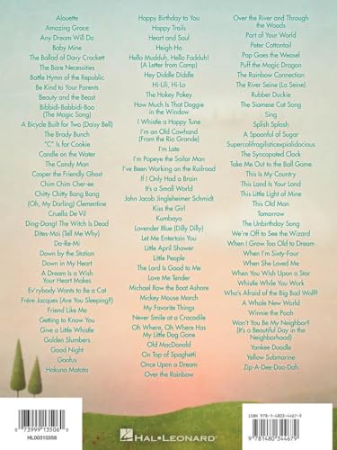 Best Children's Songs Ever | Piano, Vocal, Guitar Songbook | 100+ Popular Kids Songs for Piano, Voice, and Guitar | Classic Songs from Movies, TV, and Childhood Favorites