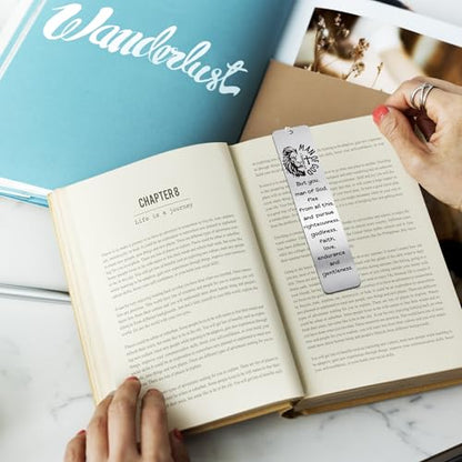 Lion Christian Metal Bookmark, Scripture Book Mark Gift for Men - style: Bible for Men