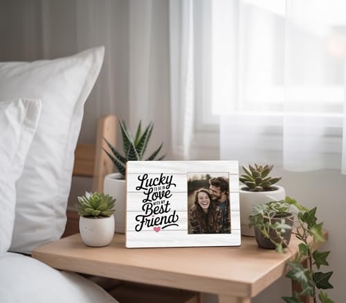 Lucky to Be in Love with My Best Friend Picture Frames - color: couple 4