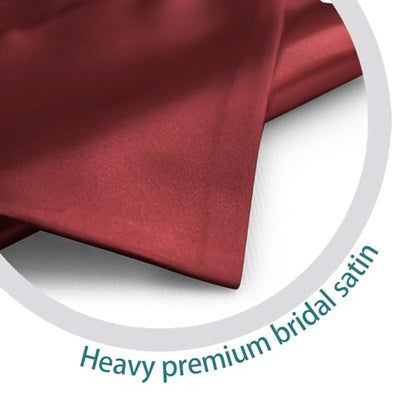 Premium Choir V Stole - Solid Color - Satin - Unisex - color: Maroon