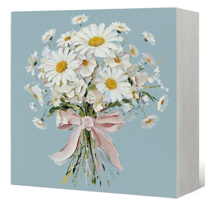 Cute Daisy Wooden Sign, Daisy Gifts for Women, - color: Flower-Daisy