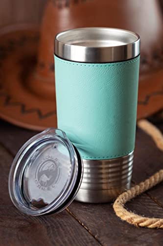 LaserGram Personalized 20oz Tumbler, Bible Verse John 14-6 (Rustic) - color: Rustic