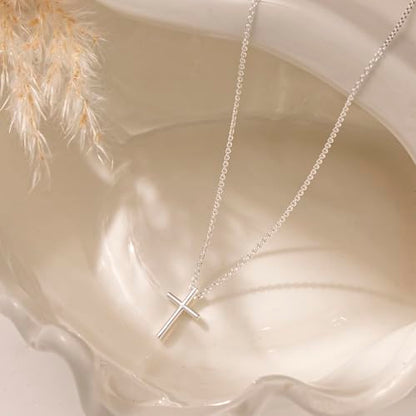 Cross Necklace for Women, Dainty Gold Necklace Tiny Cross Charm Necklace - color: Gold-Cross 1