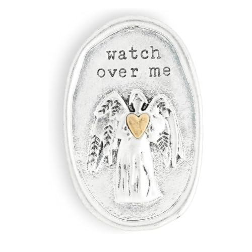 DEMDACO Guardian Angel Watch Over Me Visor Clip, Silver Toned, 2 x 1.5 in