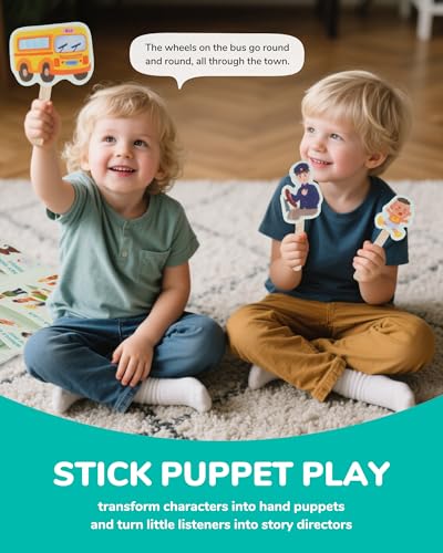CHEFAN Felt Board Story Sets for Circle Time, 10 Nursery Rhymes for Kids