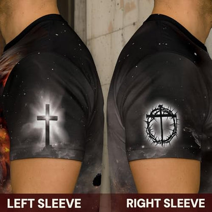 Jesus The Way The Truth and The Life Shirt, Religious Shirt for Men - color: Ds01, size: Small