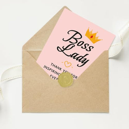 Boss Lady Day Card Gifts, Boss's Day Gifts for Women - color: BK-136