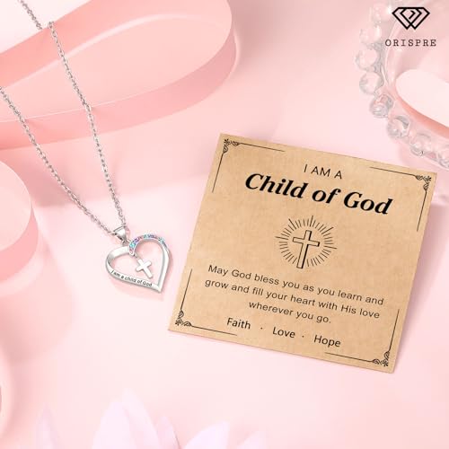 Cross Necklace for Girls- Child of God Gifts for Girls Jewelry - style: Child of God