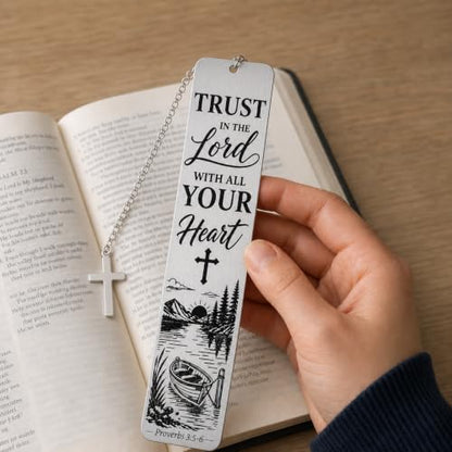 Bible Bookmark Religious Christian Cross Gifts for Women Men