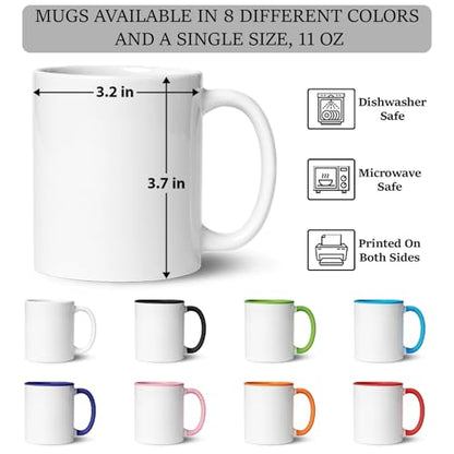 BigTees Customized Jesus God Bible Verse Coffee Mug with Name, Good Morning This is God White Cup 11oz, Personalized Christian Religious Accent Ceramic Cup, Christian Florals Mug Gift for Men Women