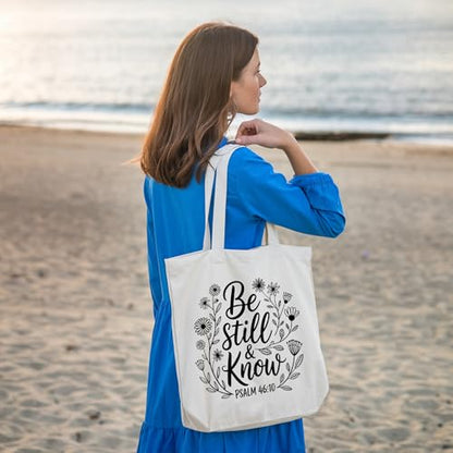Bible Bags for Women, Christian Tote Bag, Gifts for Christian Women - color: Blue