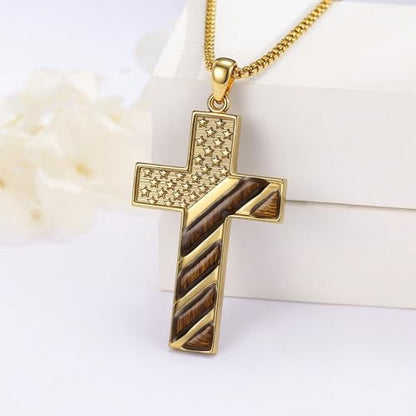 American Flag/Eagle/Star Necklace for Women 925 Sterling Silver Silver/Gold/Black American Flag Pendant 4th of July Jewelry for Wife Sister Girlfriend - color: Gold-1