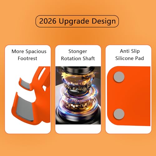 Metal Tablet Stand Holder Adjustable for iPad Kindle Tab, Orange - color: Orange