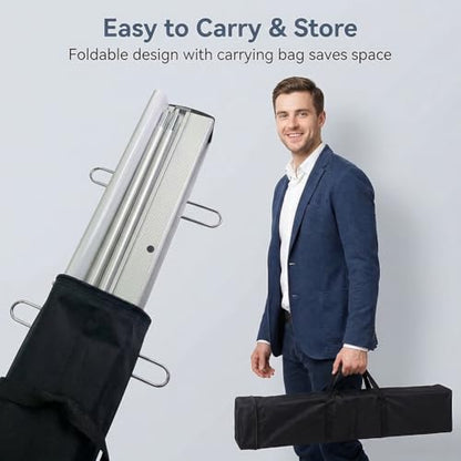 Heavy Duty Retractable Banner Stand 33.5"x80" (WxH) with Padded Canvas Bag (STAND ONLY） (1 Pack)